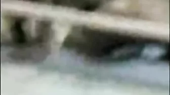 Some kinky dude records real Arab mom getting fucked on a stairway