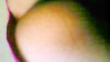 Dude records mature Arab mom shaking her breasts when stroking dick