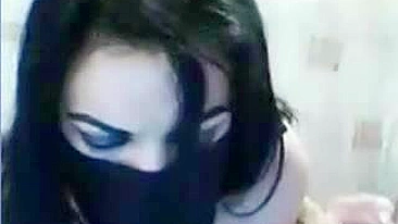 Hot Arab mom takes off sexy lingerie and gets on top of the cock