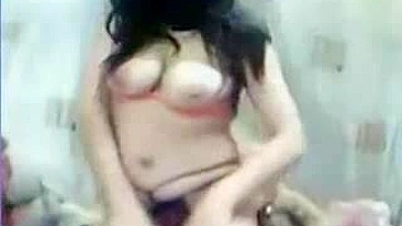 Hot Arab mom takes off sexy lingerie and gets on top of the cock