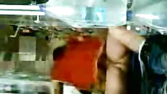 Working as a waitress mom rides dick of Arab chef in the kitchen