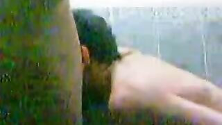 Young dude joins busty Arab mom in the shower and fucks her there