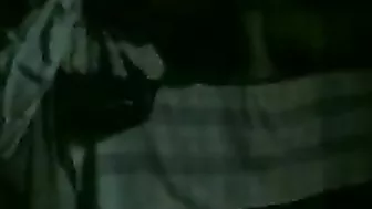 Fat man turns the light off to fuck younger Arab mom in the darkness