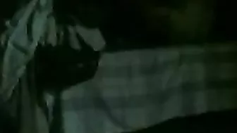 Fat man turns the light off to fuck younger Arab mom in the darkness