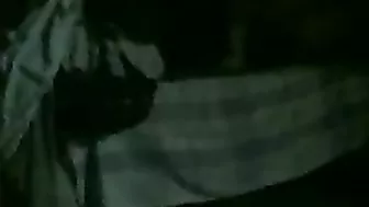 Fat man turns the light off to fuck younger Arab mom in the darkness