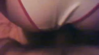 Arab mom has no time to take panties off and gets her pussy nailed