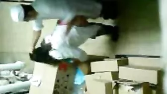 Restaurant kitchen is just the place for horny chef to fuck Arab mom Restaurant kitchen is just the place for horny chef to fuck Arab mom