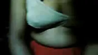 Older brother's friends play with Arab chick's perky tits on cam