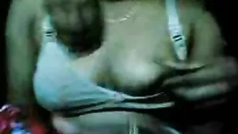 Older brother's friends play with Arab chick's perky tits on cam