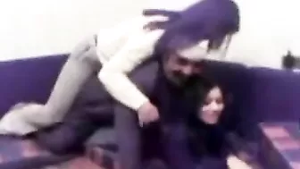 Lustful Arab man plays with two cute babes ready to fuck them both