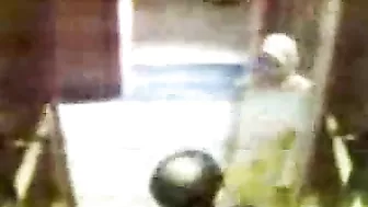 Slutty mom in hijab copulates with Arab guy in the elevator on cam