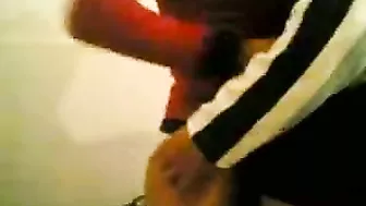 Attractive Arab babe blows her lover and lets him play with pussy