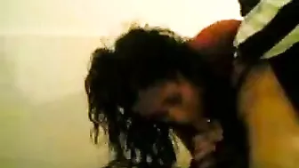 Attractive Arab babe blows her lover and lets him play with pussy