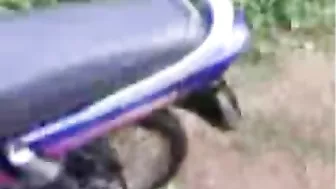 Uninhibited Arab mom in hijab pleases hubby with outdoor blowjob