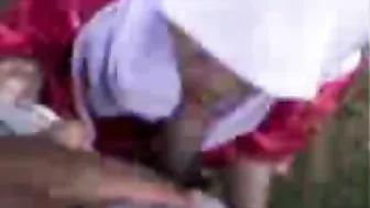 Uninhibited Arab mom in hijab pleases hubby with outdoor blowjob