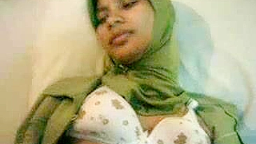 Attractive young mom in hijab shows tits and gets pounded in POV