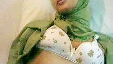 Attractive young mom in hijab shows tits and gets pounded in POV