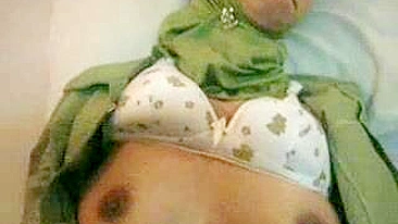 Attractive young mom in hijab shows tits and gets pounded in POV
