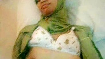 Attractive young mom in hijab shows tits and gets pounded in POV