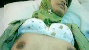 Attractive young mom in hijab shows tits and gets pounded in POV