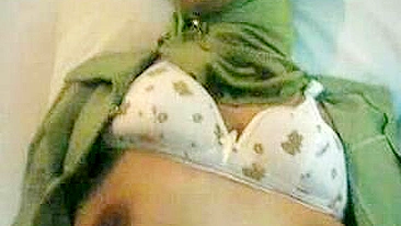 Attractive young mom in hijab shows tits and gets pounded in POV