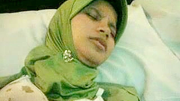 Attractive young mom in hijab shows tits and gets pounded in POV