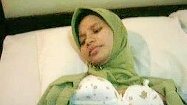 Attractive young mom in hijab shows tits and gets pounded in POV