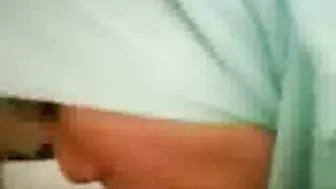 Sexy Muslim mom wraps her lips around Arab guy's dick on camera