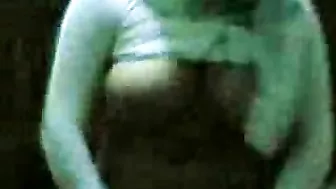 Shameless Arab mom demonstrates her curves while dancing all naked