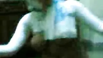 Shameless Arab mom demonstrates her curves while dancing all naked