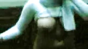 Shameless Arab mom demonstrates her curves while dancing all naked