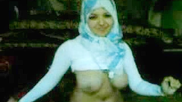 Shameless Arab mom demonstrates her curves while dancing all naked
