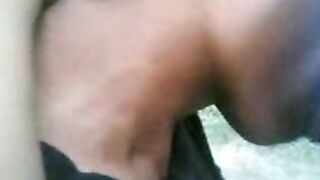 Boyfriend kisses Arab wench passionately and fucks her hard outdoors