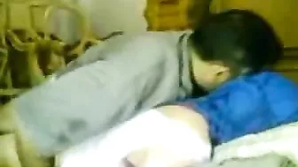 Hungry for dicks Arab mom rides her father's-in-law elderly pecker