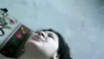 Arab man fucks cute mom's shaved pussy and covers it with hot spunk