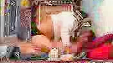 Adult Arab movie of amateur mom stripping for hubby and riding him