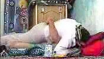 Adult Arab movie of amateur mom stripping for hubby and riding him