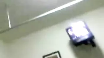 Man enjoys amateur blowjob from attractive Arab mom in white hijab