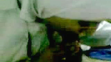 Man enjoys amateur blowjob from attractive Arab mom in white hijab