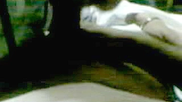 Man enjoys amateur blowjob from attractive Arab mom in white hijab