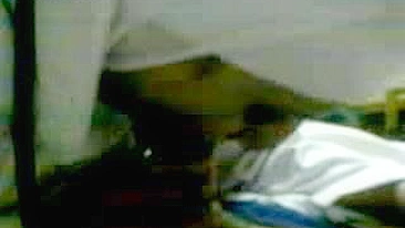 Man enjoys amateur blowjob from attractive Arab mom in white hijab