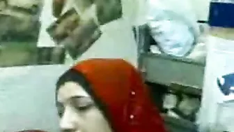 Dressed mom gets her pussy plowed and creampied by Arab man at home