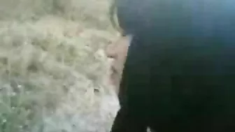Arab outdoor video of sexy mom taking her man's tool into the ass
