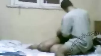 Amateur Arab lassie has her first time sex with a man on camera