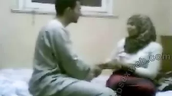 Amateur Arab lassie has her first time sex with a man on camera