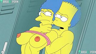 Hentai taboo porn! Ultra fit mom Marge Simpson hard fucked son ...