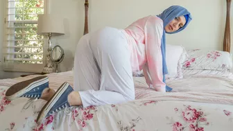 No porn in life of mom so husband goes to Arab stepdaughter with hijab