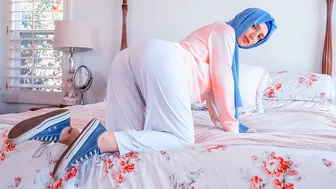 No porn in life of mom so husband goes to Arab stepdaughter with hijab