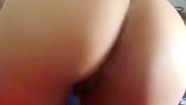 Solo Arab mom inserts large toy in both pussy and as