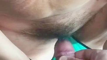 Busty Arab mom puts heavy dick between her big cans